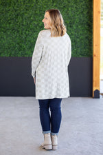 Load image into Gallery viewer, The Classic Cardigan in Neutral Checkers
