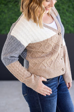 Load image into Gallery viewer, SALE! Colorblock Cozy Cardigan
