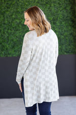 Load image into Gallery viewer, The Classic Cardigan in Neutral Checkers
