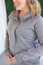 Load image into Gallery viewer, Mia Scuba Halfzip - Grey
