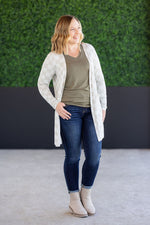 Load image into Gallery viewer, The Classic Cardigan in Neutral Checkers
