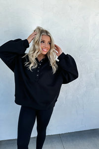 Laid Back Snap Button Pullover