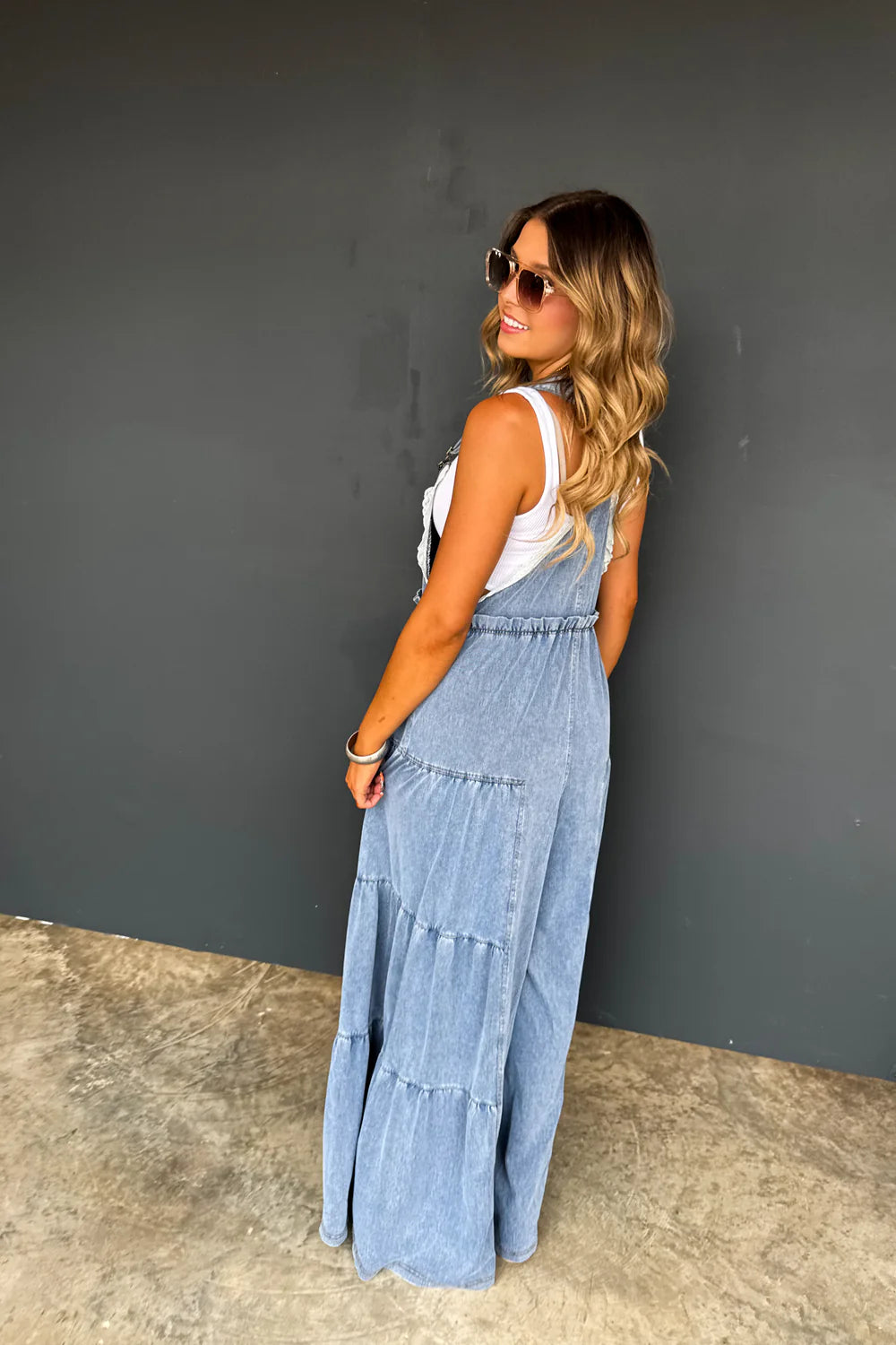 {Pre-Order} Boho & Lace Denim Overalls