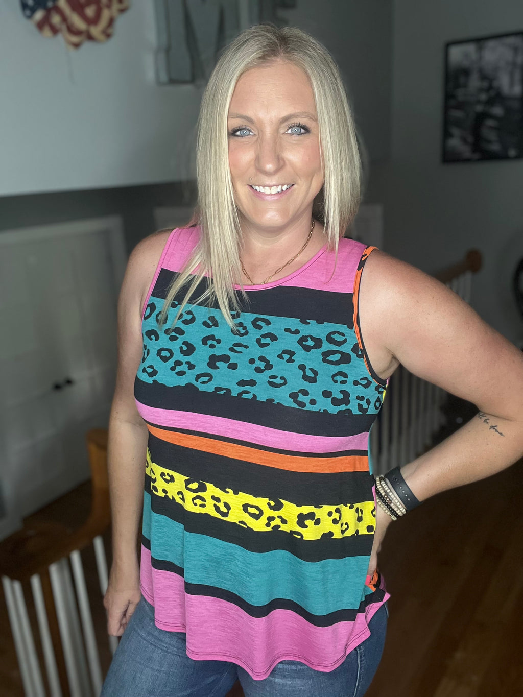 Wild Stripes Tank FINAL SALE