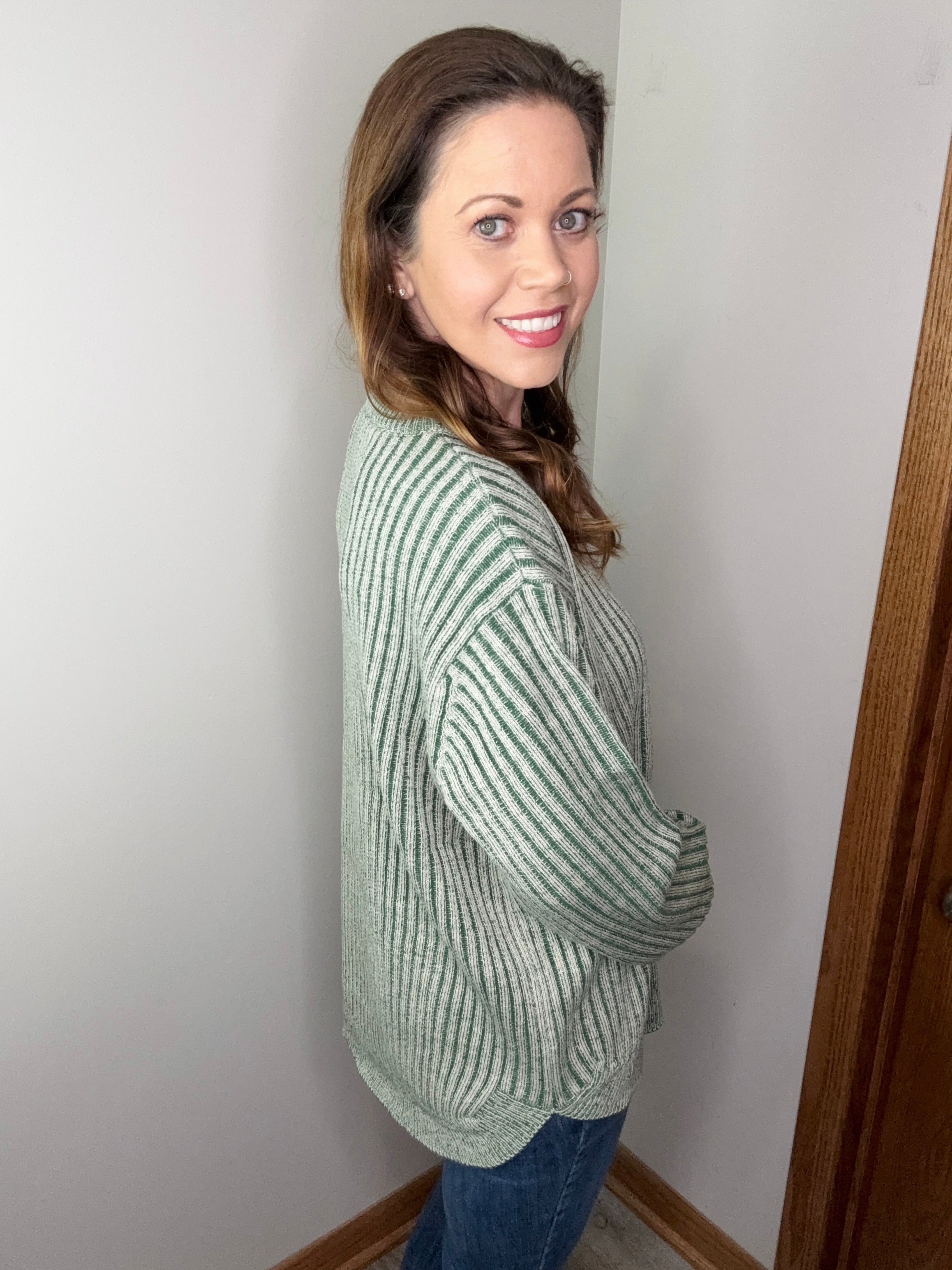 Existence Sweater in Dark Green FINAL SALE