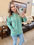 Kacey Ribbed Hoodie - Sage