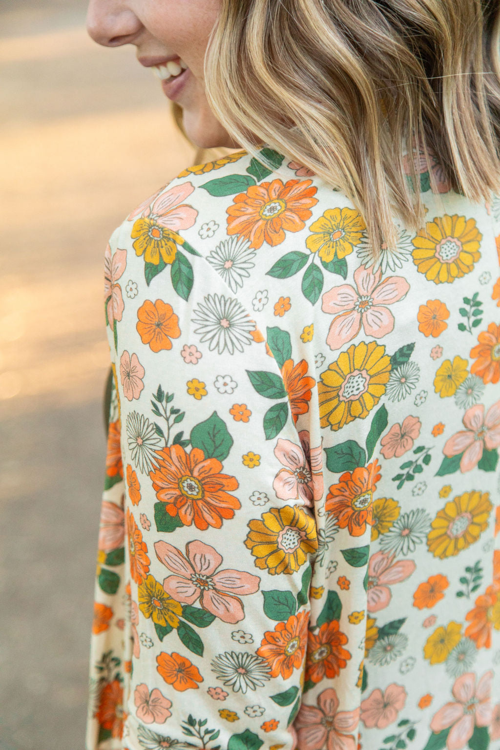 Classic Cardigan - Fall Boho Floral