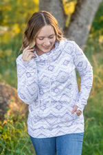 Load image into Gallery viewer, Ashley Hoodie - White Geometric
