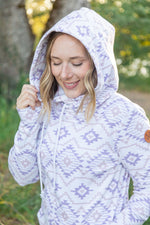 Load image into Gallery viewer, Ashley Hoodie - White Geometric
