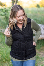 Load image into Gallery viewer, Corduroy Vest - Black
