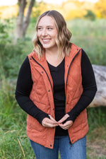 Load image into Gallery viewer, Corduroy Vest - Pumpkin
