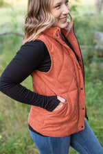 Load image into Gallery viewer, Corduroy Vest - Pumpkin
