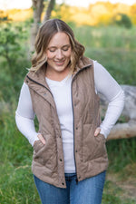 Load image into Gallery viewer, Corduroy Vest - Mocha
