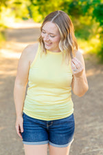 Load image into Gallery viewer, Tara Ribbed Tank - Yellow
