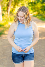 Load image into Gallery viewer, Tara Ribbed Tank - Light Blue
