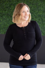 Load image into Gallery viewer, Georgia Long Sleeve Top - Black
