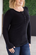 Load image into Gallery viewer, Georgia Long Sleeve Top - Black
