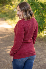 Load image into Gallery viewer, Brittney Button Sweater - Berry
