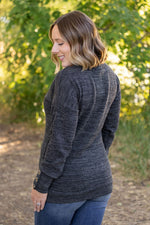 Load image into Gallery viewer, Brittney Button Sweater - Charcoal
