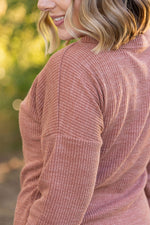 Load image into Gallery viewer, Brittney Button Sweater - Terra Cotta
