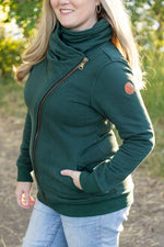 Load image into Gallery viewer, Quinn ZipUp Cowl - Evergreen
