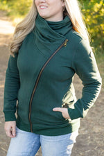 Load image into Gallery viewer, Quinn ZipUp Cowl - Evergreen
