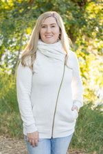 Load image into Gallery viewer, Quinn ZipUp Cowl - Oatmeal
