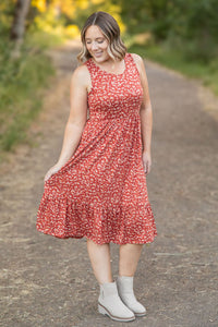 **Bailey Dress - Rust Floral