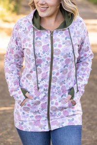 Classic Fullzip Hoodie - Boho Floral