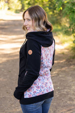 Load image into Gallery viewer, Classic Fullzip Hoodie - Black and Fall Floral
