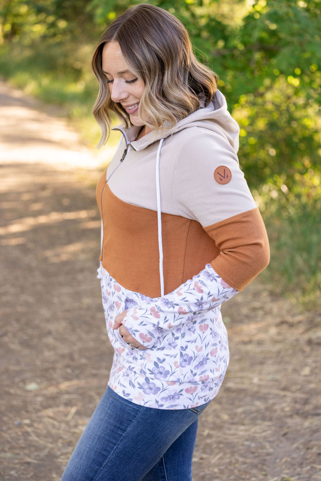 Colorblock Fullzip - Harvest Floral Mix