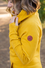 Load image into Gallery viewer, Classic Zoey ZipCowl Sweatshirt - Mustard
