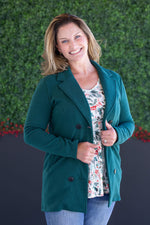 Load image into Gallery viewer, Scarlett Sweater Jacket - Hunter Green
