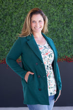 Load image into Gallery viewer, Scarlett Sweater Jacket - Hunter Green

