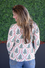 Load image into Gallery viewer, Blair Long Sleeve Top - Candy Cane Lane
