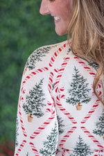 Load image into Gallery viewer, Blair Long Sleeve Top - Candy Cane Lane
