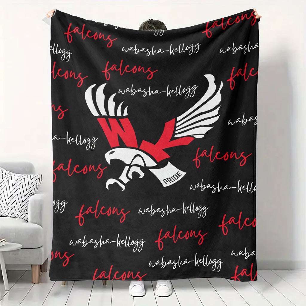 Wabasha Kellogg Falcons Fleece Blanket