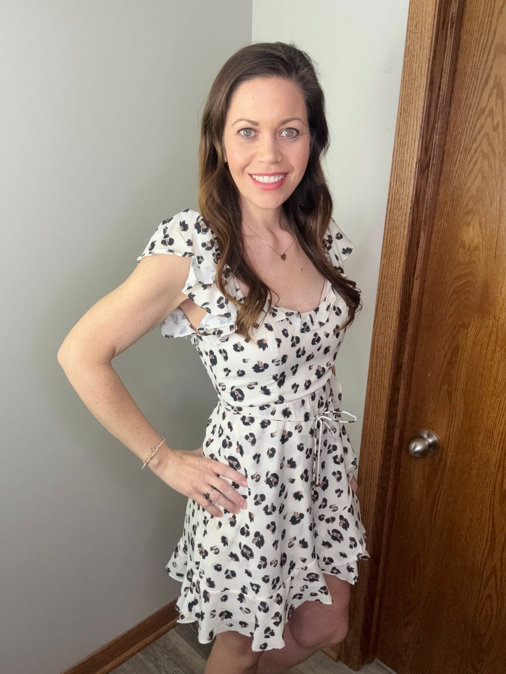 Sweet Safari Ruffle Dress