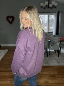 One Way Pullover In Purple