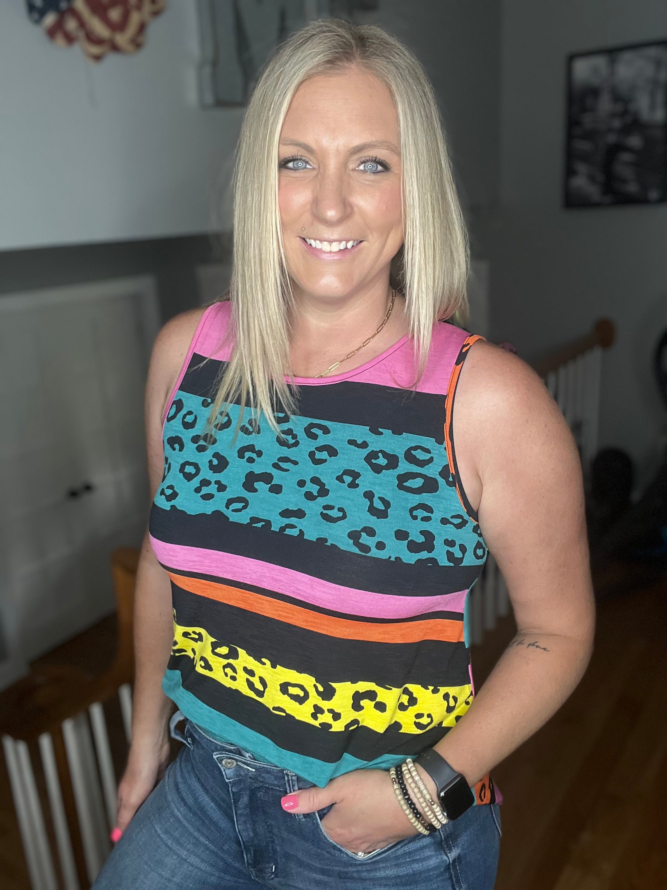 Wild Stripes Tank FINAL SALE