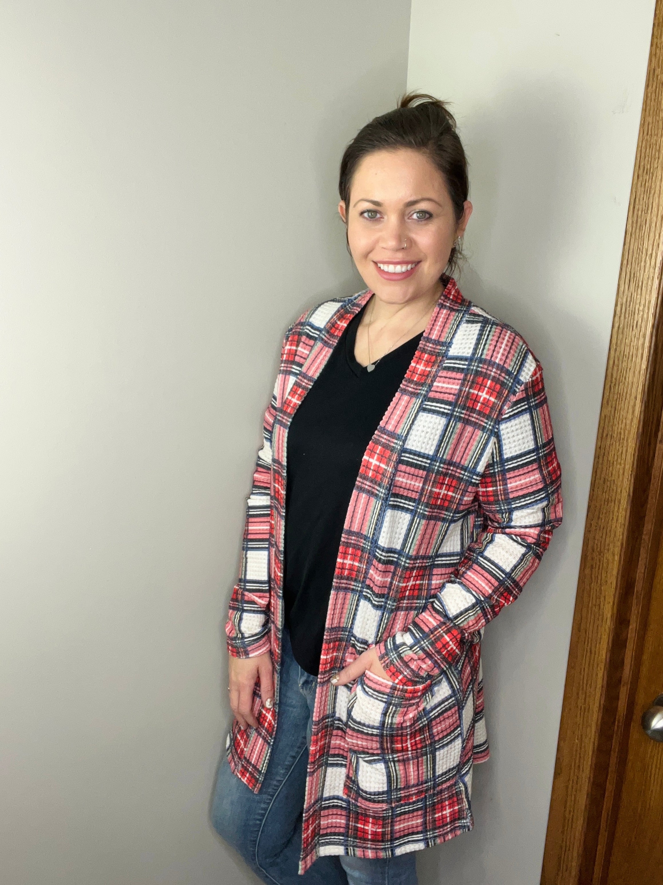 Lola Cardigan in Plaid