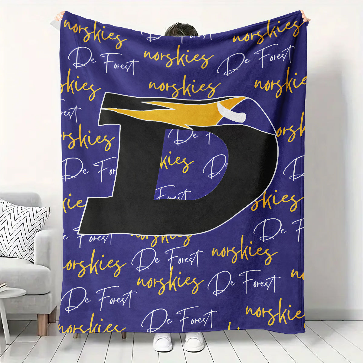 PRE-ORDER DeForest Norskies Fleece Blanket