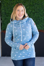 Load image into Gallery viewer, Ashley Hoodie - Teal Ribbons
