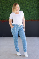Load image into Gallery viewer, Classic Joggers - Teal Ribbons

