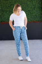 Load image into Gallery viewer, Classic Joggers - Teal Ribbons

