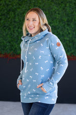 Load image into Gallery viewer, Ashley Hoodie - Teal Ribbons
