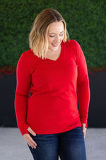 Load image into Gallery viewer, Leah Long Sleeve Top - Red
