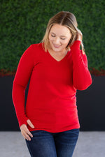 Load image into Gallery viewer, Leah Long Sleeve Top - Red
