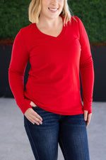 Load image into Gallery viewer, Leah Long Sleeve Top - Red

