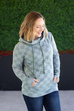 Load image into Gallery viewer, Ashley Hoodie - Olive Checkers
